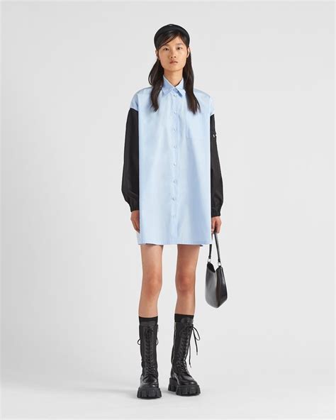 Sky Blue/black Poplin Mini